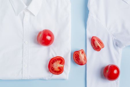 tomaten op een shirt